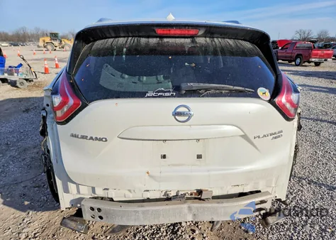 2015 Nissan Murano S z USA, uszkodzony, nr VIN 5N1AZ2MHXFN243781